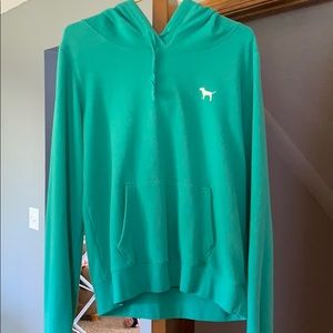 Pink hooded sweatshirt